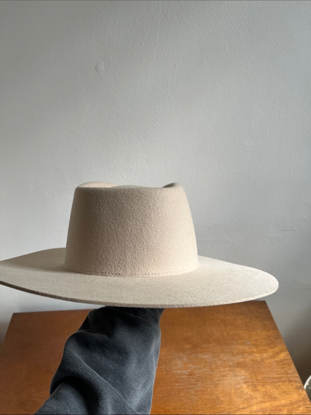 Gigi Pip Dakota Wide Brim Felt Hat in Light Beige - Picture 6 of 6